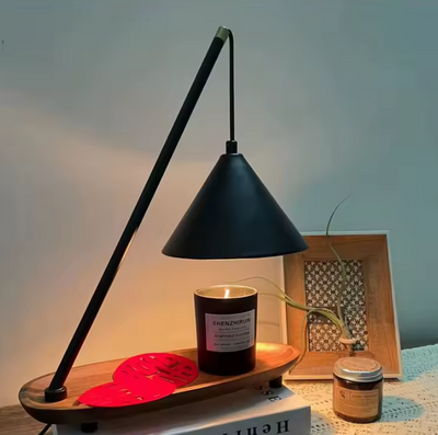 Candle Warmer Lamp | Industrial Cone Tabletop Ambient Light