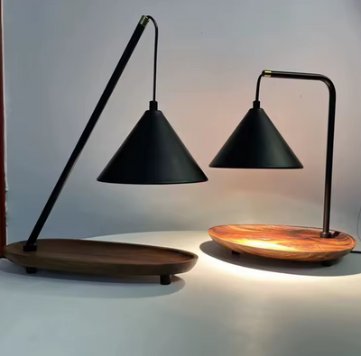 Candle Warmer Lamp | Industrial Cone Tabletop Ambient Light