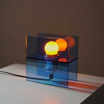 Black Acrylic Table Lamp | Contemporary Lighting Fixture