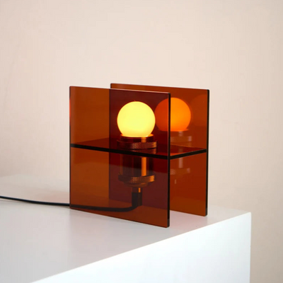 Black Acrylic Table Lamp | Contemporary Lighting Fixture