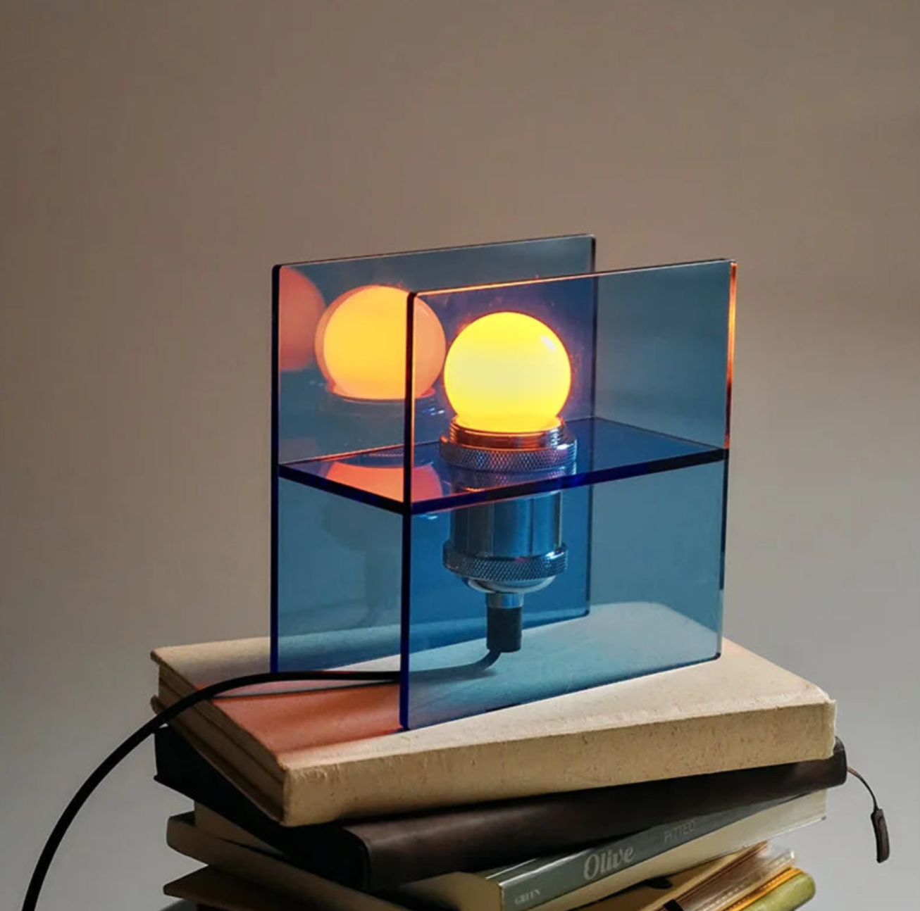 Black Acrylic Table Lamp | Contemporary Lighting Fixture