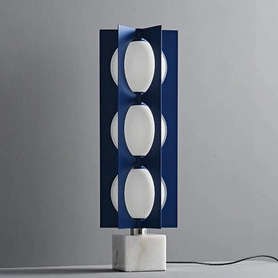 Marble Base Ball Lamp - Italian Design Blue Geometry Floor Lamp