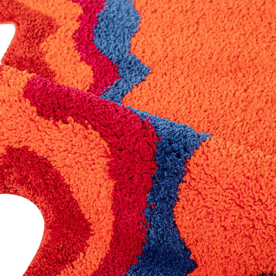 Psychedelic Retro Rug - 3ft x 4ft Machine Washable Area Rug