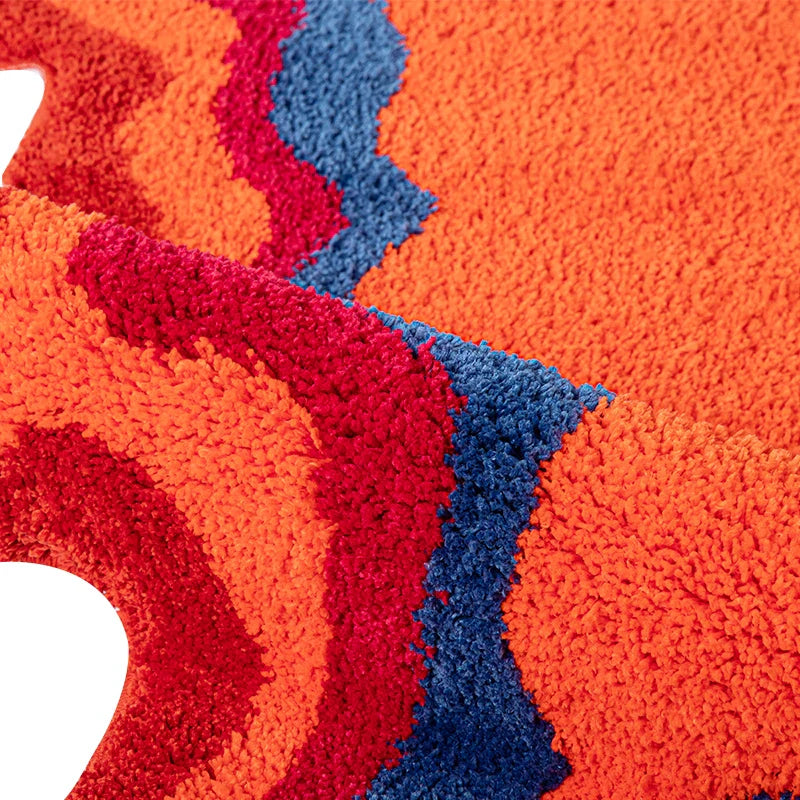 Psychedelic Retro Rug - 3ft x 4ft Machine Washable Area Rug