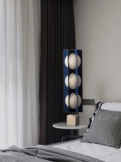 Marble Base Ball Lamp - Italian Design Blue Geometry Floor Lamp