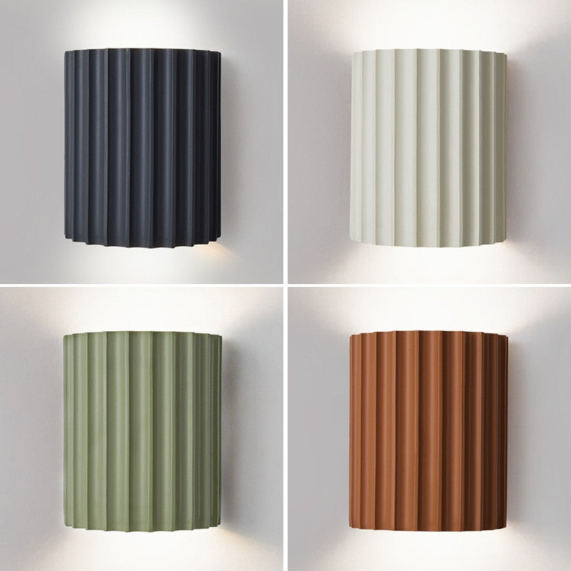 Resin Wall Lamp - Modern LED Color Fixture