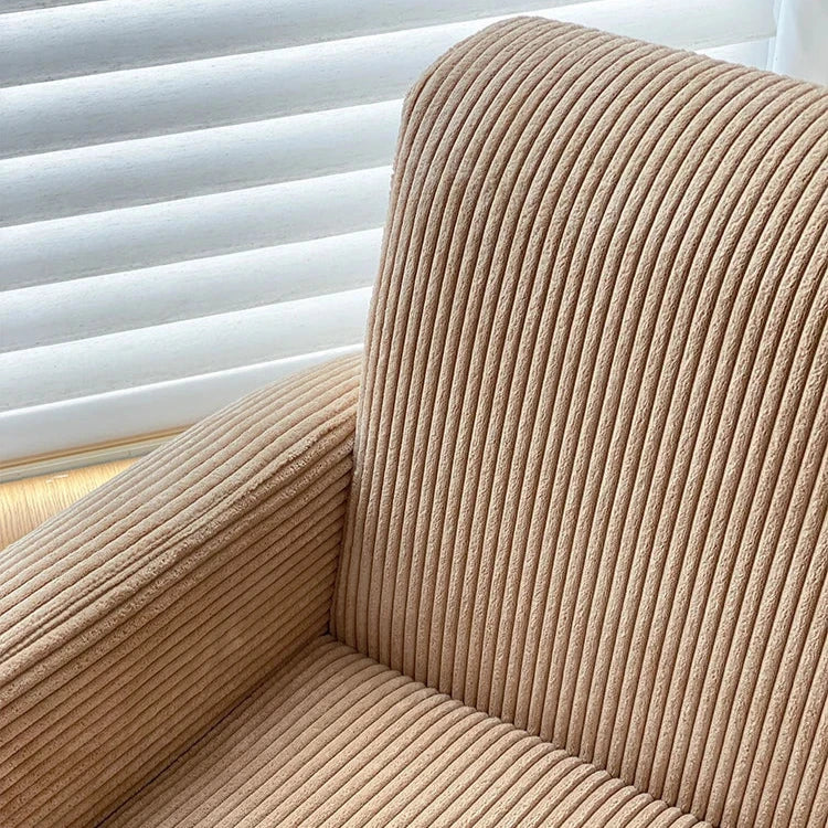 Corduroy Lounge Couch - Solid Wood Danish Sofa
