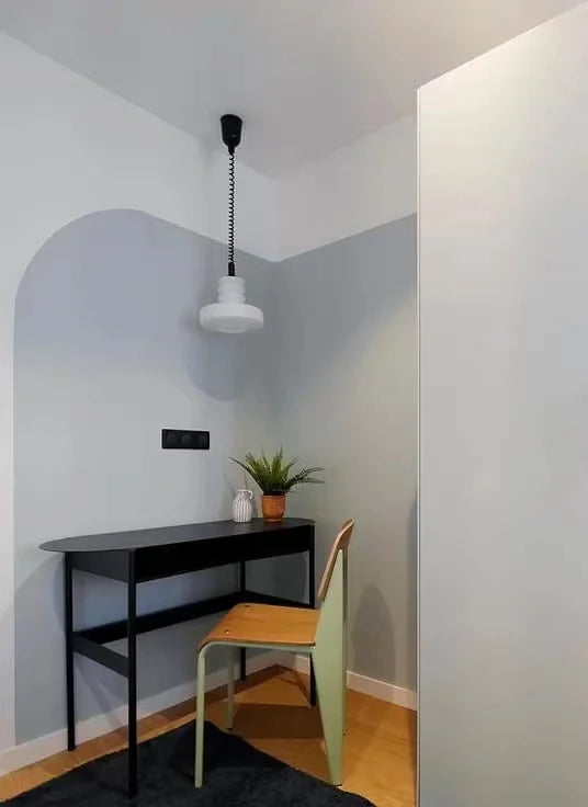 Retro Pendant Lamp - Geometric Coil-Line Light