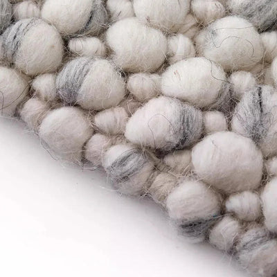 Hand Woven Wool Rug - Indian Pebble Area Carpet