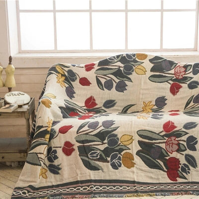 Bamboo Fiber Throw Blanket - Vintage Soft Cozy