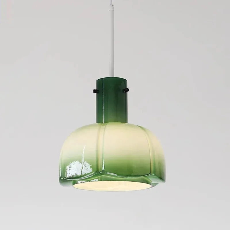Glass Tulip Pendant Light | Modern Ceiling Lamp 10.2"x15.7"