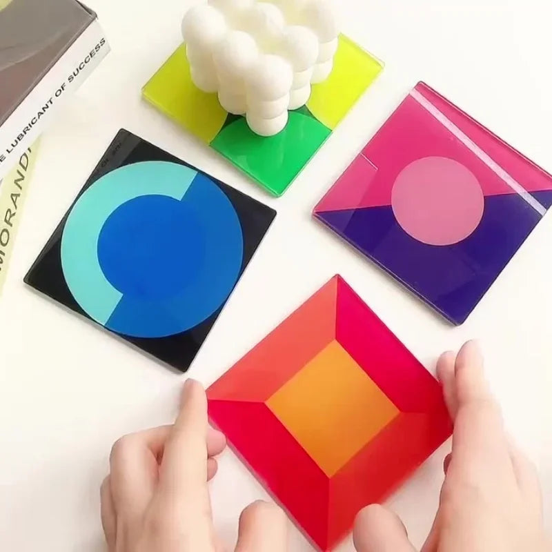 Acrylic Color Coaster | Heat Resistant Surface Protector