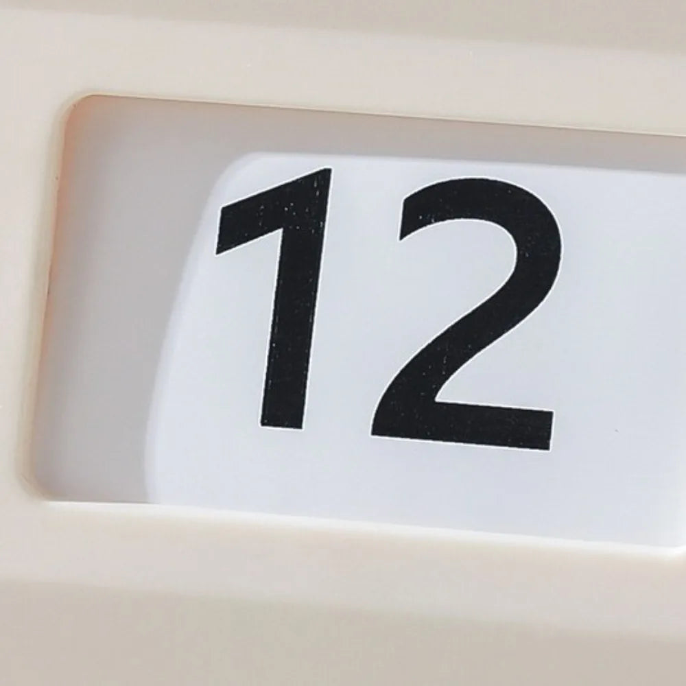 Perpetual Desk Calendar - Retro ABS Design