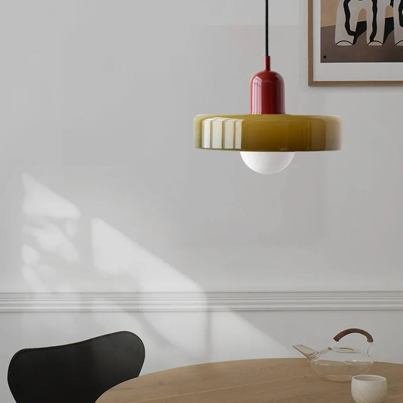 Nordic Pendant Lamp - Glass Round Ceiling Light