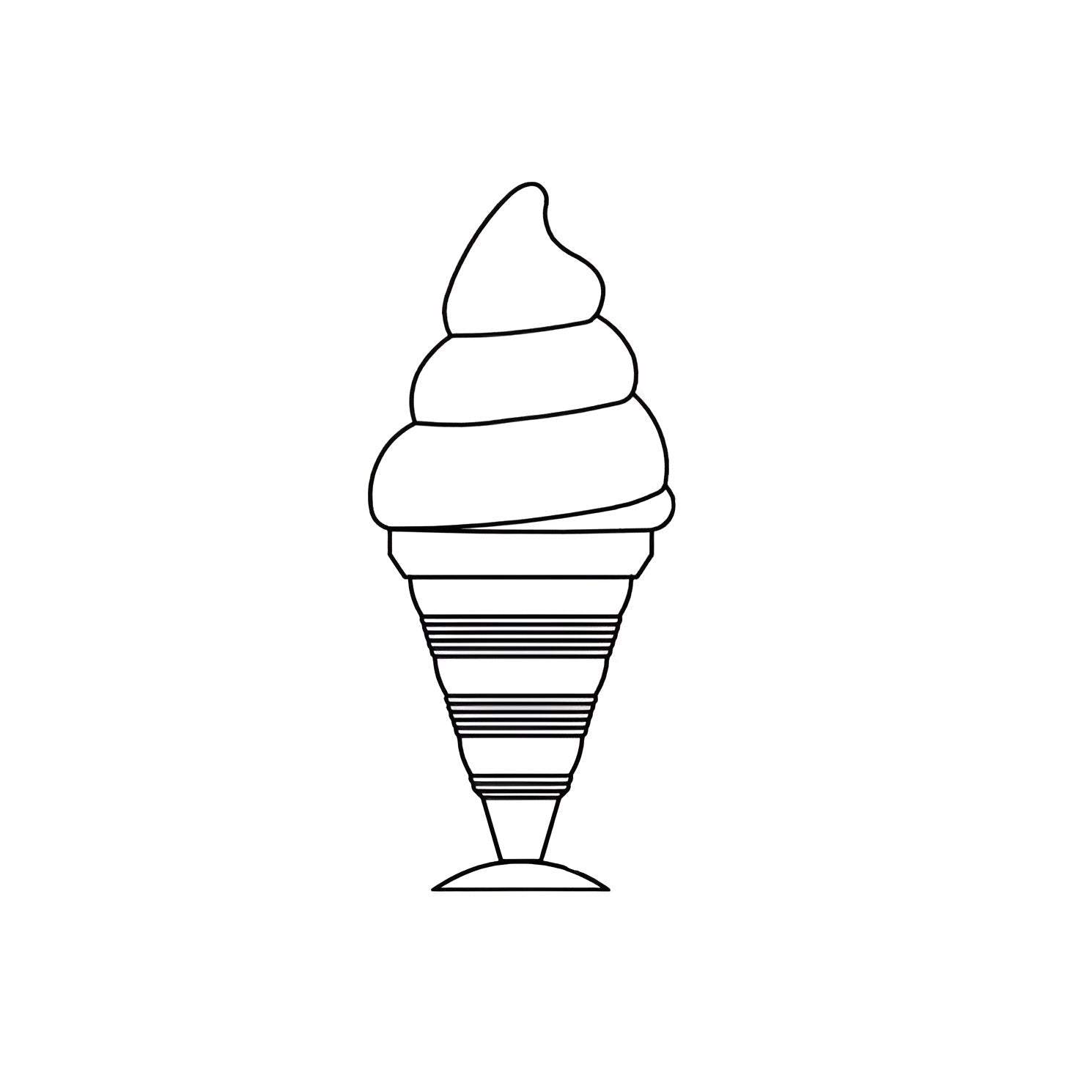 Modern Table Lamp - Ice Cream Cone Shaped Light