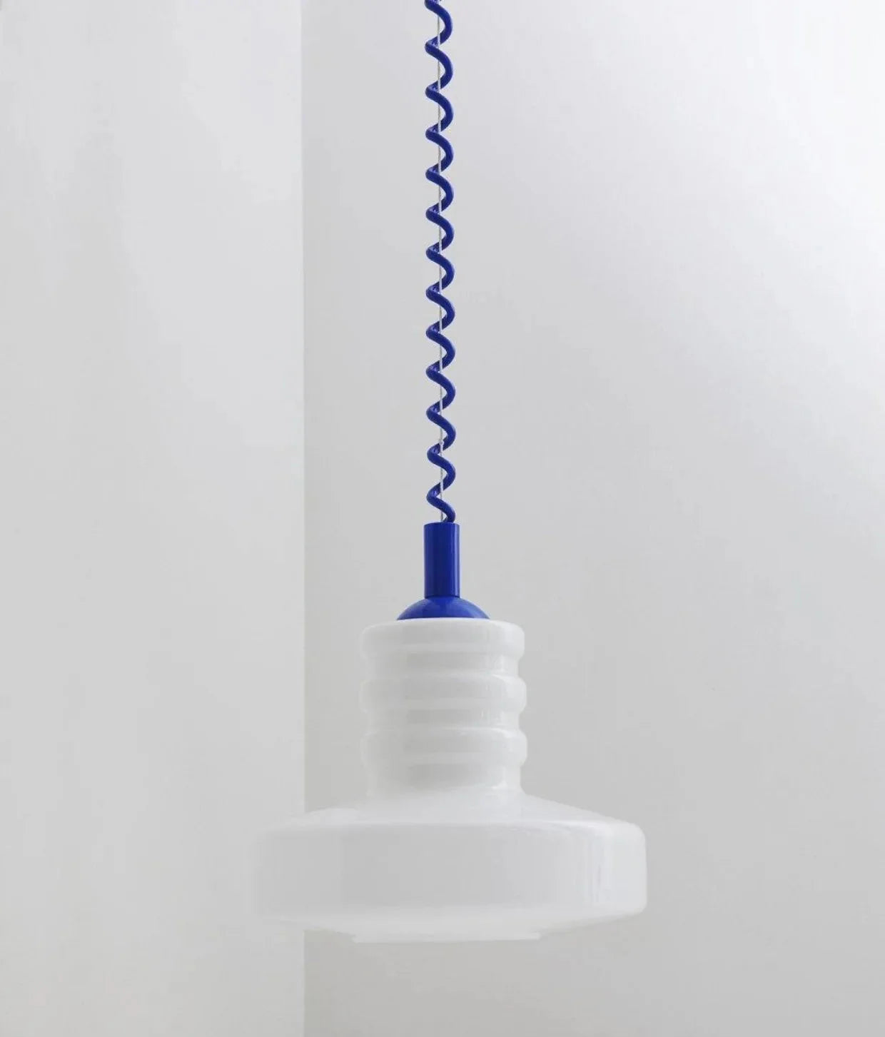 Retro Pendant Lamp - Geometric Coil-Line Light