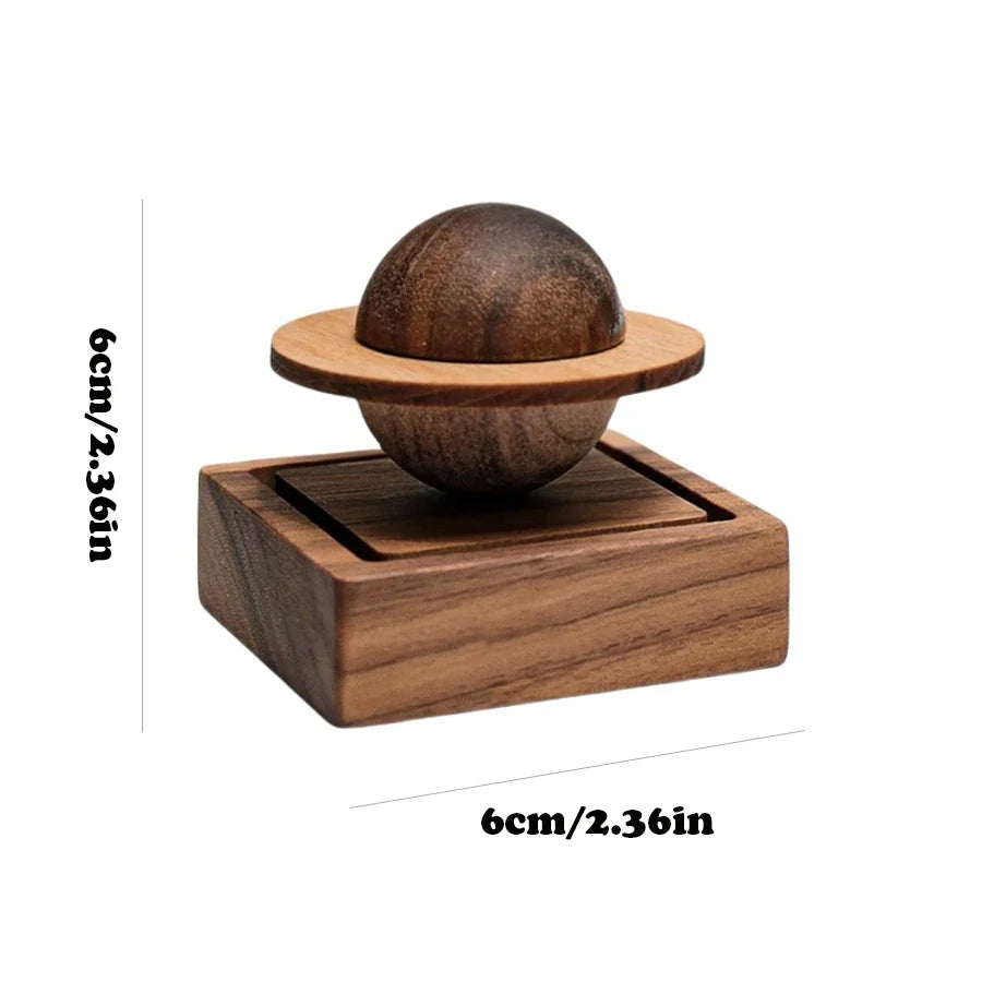 Magnetic Saturn Diffuser - Wooden Floating Aroma