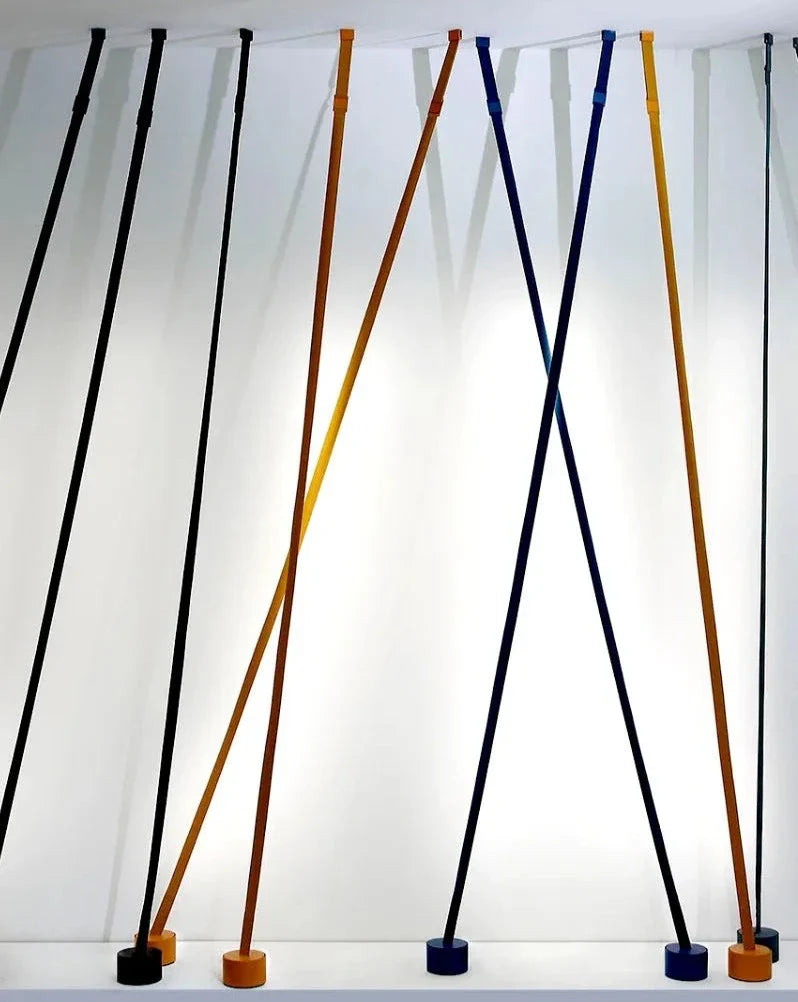 Retro Strip Floor Lamp - LED Vintage Lighting