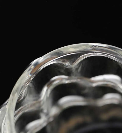 Transparent Grape Mug - 12oz Embossed Glass Cup