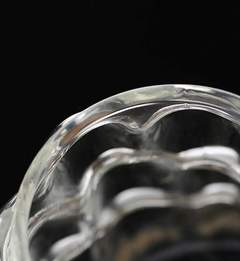 Transparent Grape Mug - 12oz Embossed Glass Cup