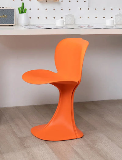 Retro Modern Dining Chair - Minimalist Ergonomic One-Piece Design