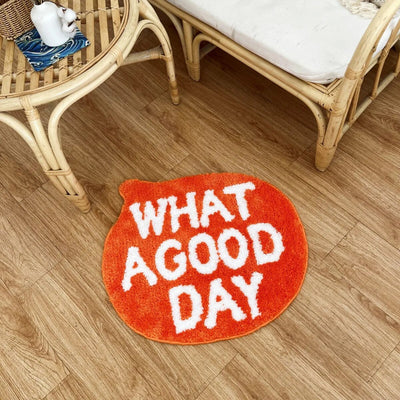 Hand Crafted Mat – Everyday Good Day Polyester Rug