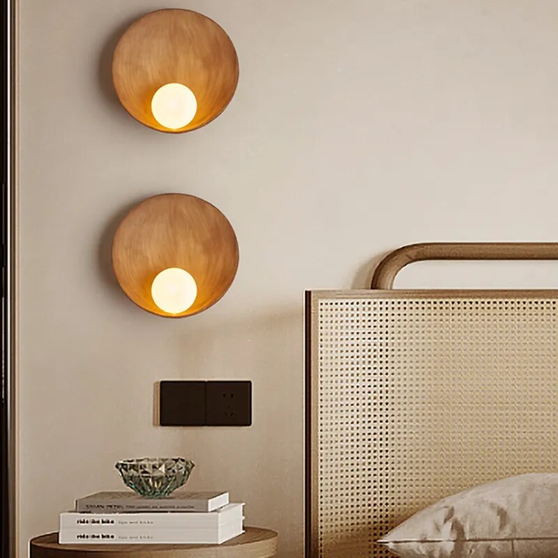 Oriental Style Wall Lamp - Exotic Dish Fixture