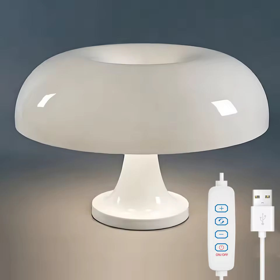 Macaron LED Table Lamp – Mushroom Design