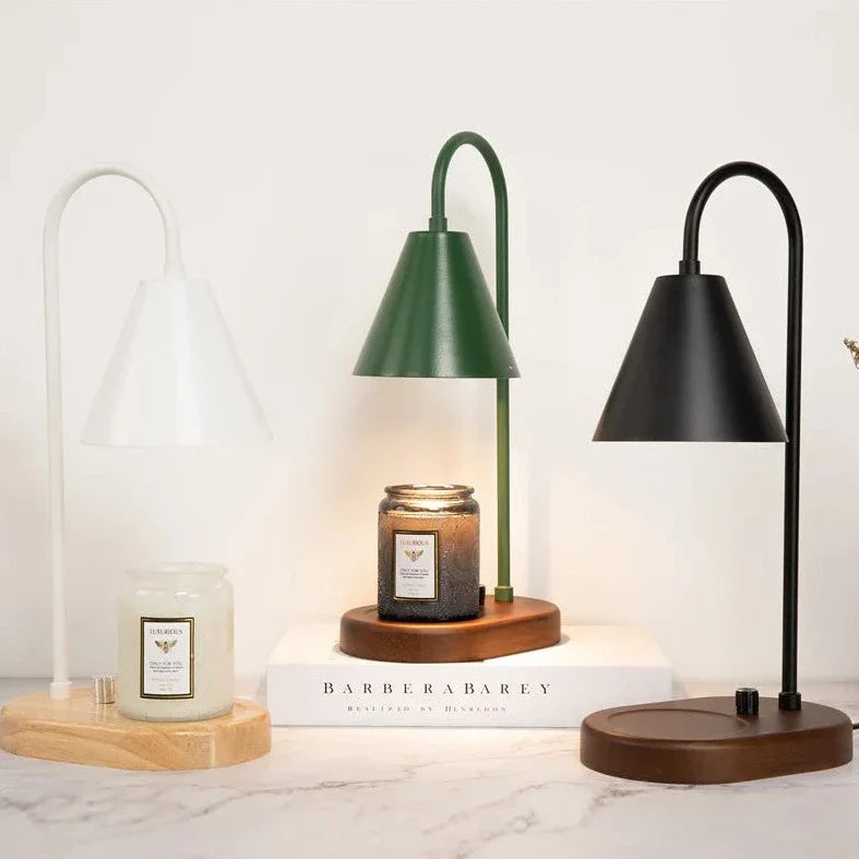 Candle Warmer Electric - Wood Base Sleek Design