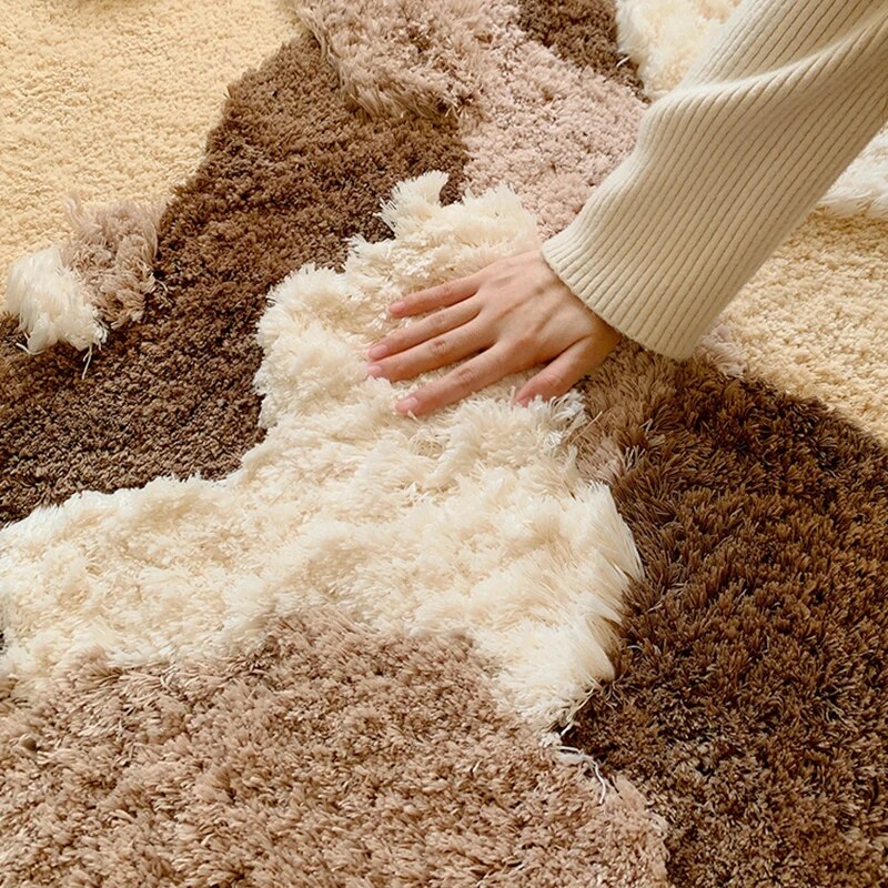 Brown Moss Rug - Hand Crafted 23.5x47.2 Anti Slip