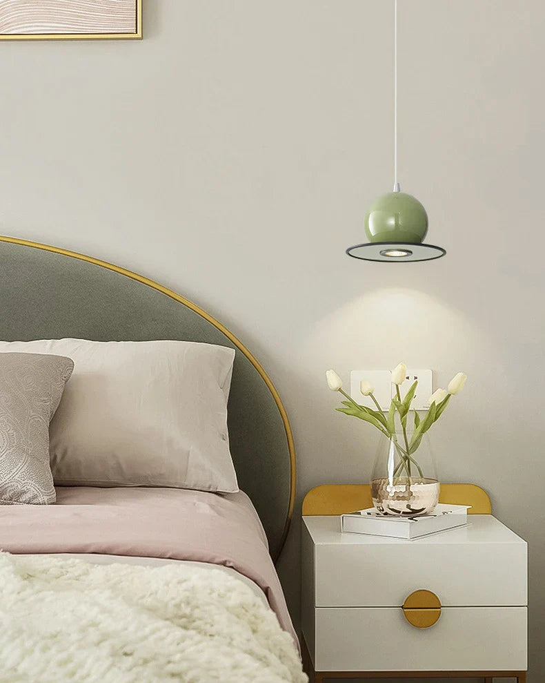 Metal UFO Pendant Light | Retro Aluminum Ceiling Fixture