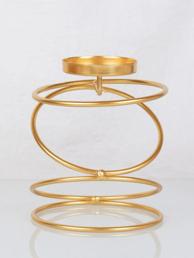 Coil Metal Candle Holders - Unique Spiral Candle Stands