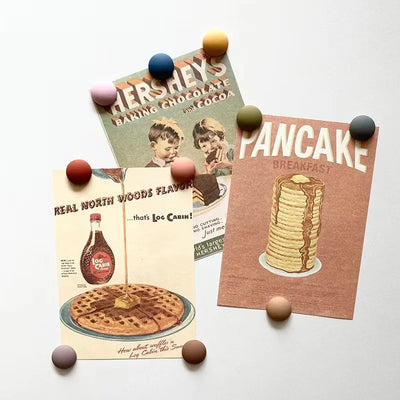 Macaron Ball Magnets - Colorful Refrigerator Set