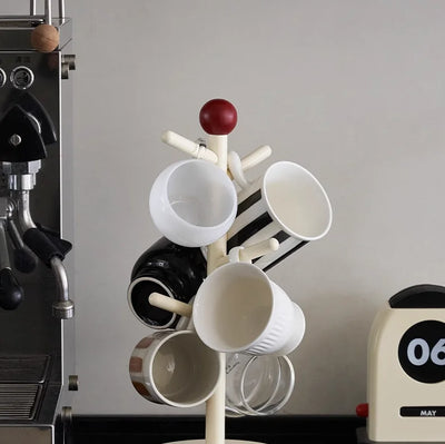 Rotatable Mug Rack | Acrylic Retro Coffee Display Stand