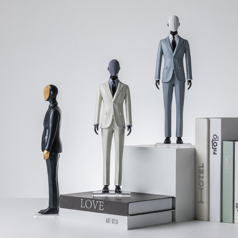 Male Model Statue - Handcrafted Resin Art Figure
