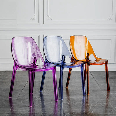 Acrylic Dining Chair - Nordic Clear Durable Seat