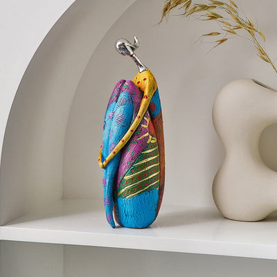African Woman Figurine | Unique Abstract Resin Sculpture