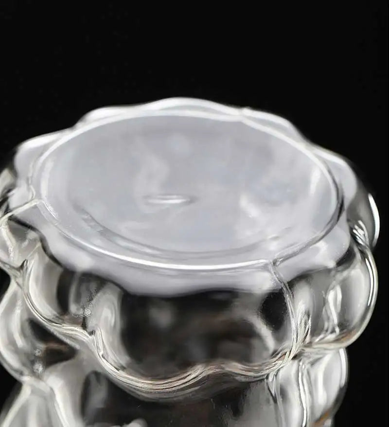 Transparent Grape Mug - 12oz Embossed Glass Cup