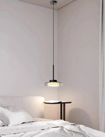 French Pendant Ceiling Light | Modern Metal Acrylic Lamp