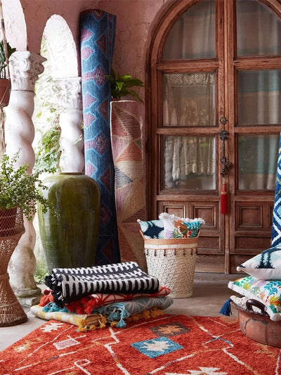 Morocco Style Carpet | Soft Polyester Area Rug
