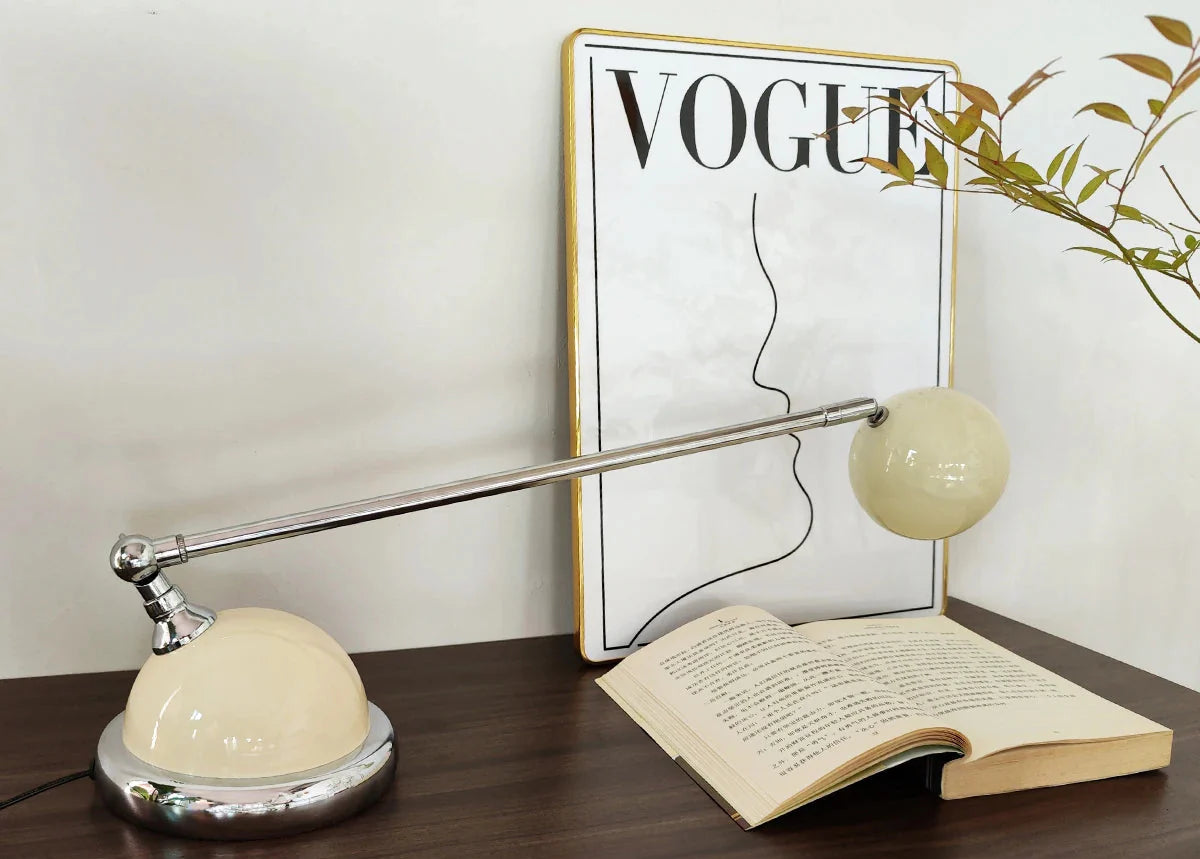 Retro Table Lamp – Haus Theory Rotating Ball Minimalist Lighting
