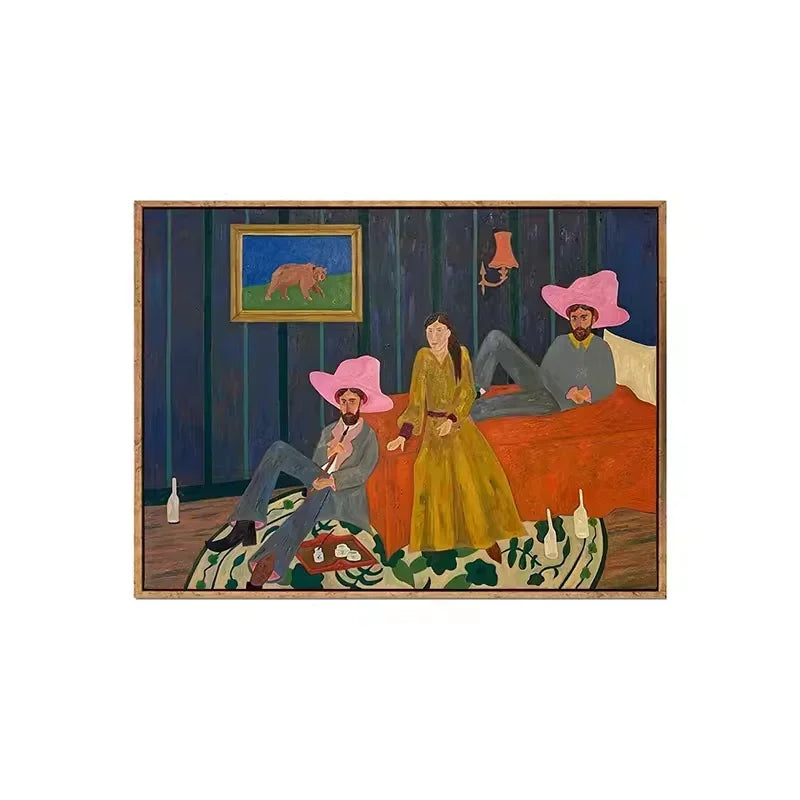 Vintage Area Rug - Artistic Retro Carpet Mat