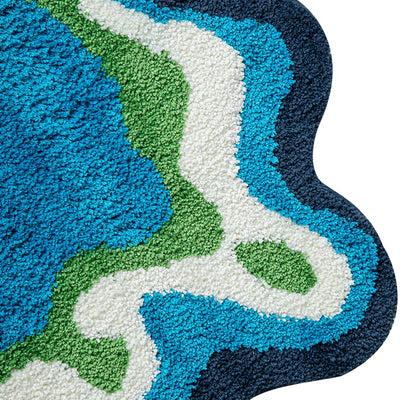 Psychedelic Retro Rug - 3ft x 4ft Machine Washable Area Rug