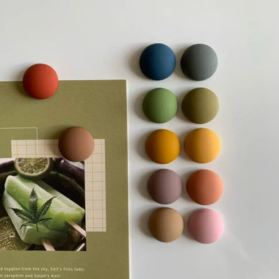 Macaron Ball Magnets - Colorful Refrigerator Set