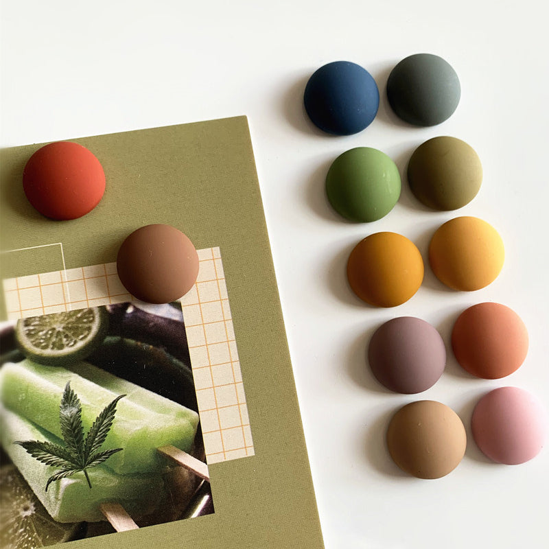 Macaron Ball Magnets - Colorful Refrigerator Set