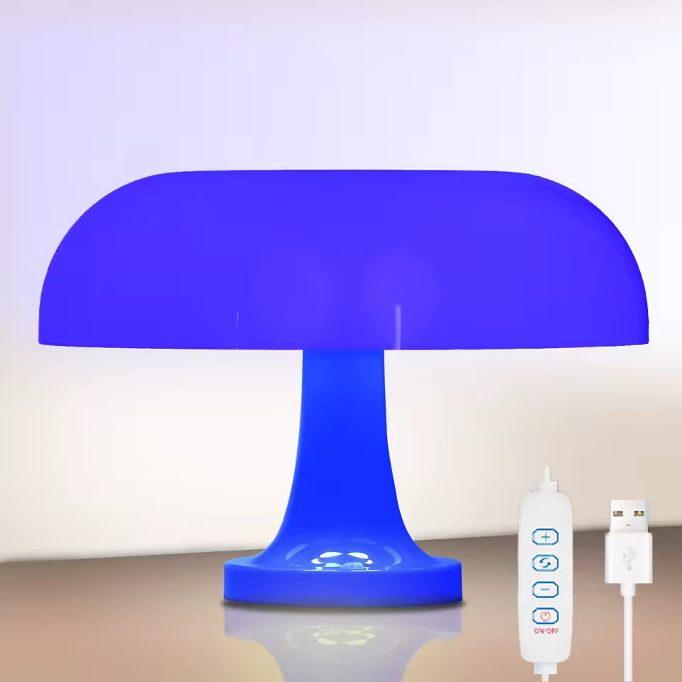Macaron LED Table Lamp – Mushroom Design