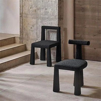 Black Fabric Dining Chair - Modern Kitchen Seating