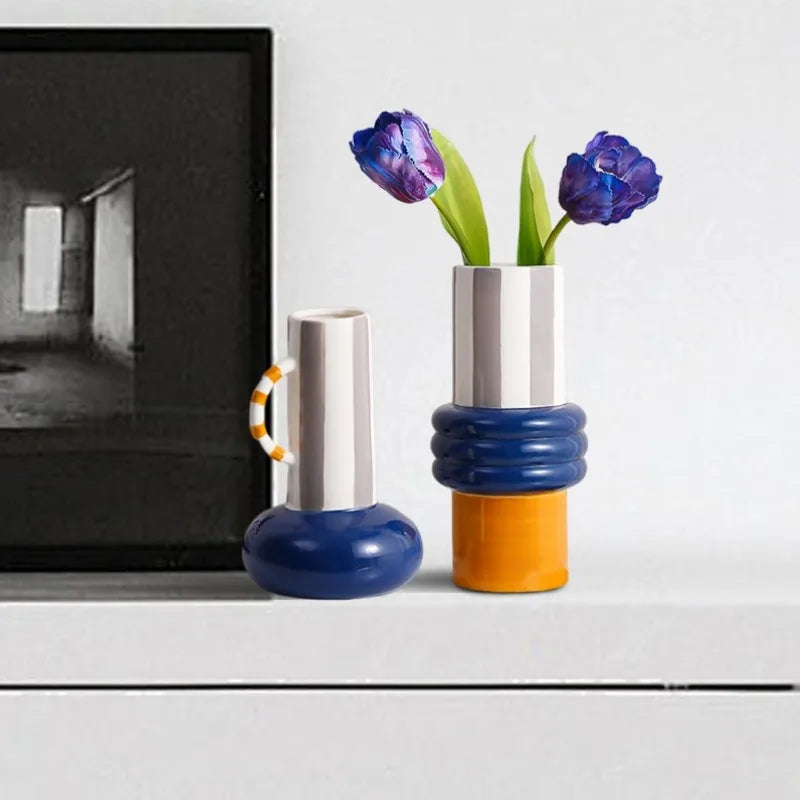 Retro Form Ceramic Vase