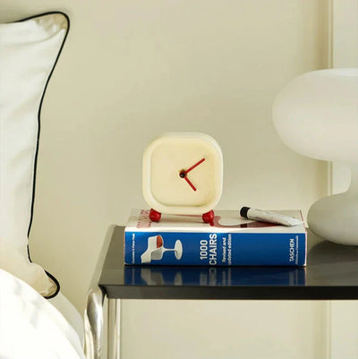 Red Ball Desk Clock - Minimalist Modern ABS