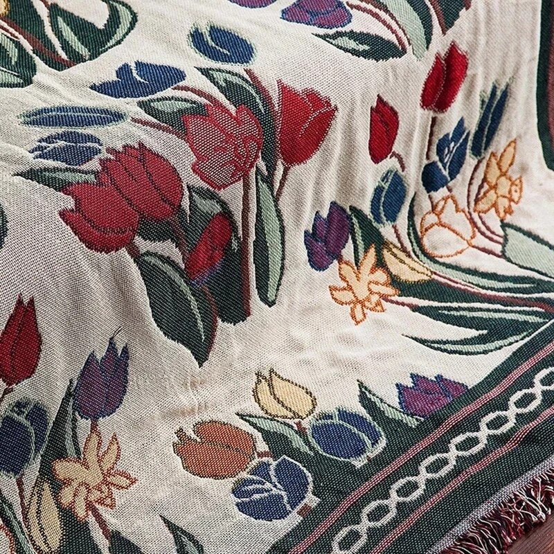 Bamboo Fiber Throw Blanket - Vintage Soft Cozy